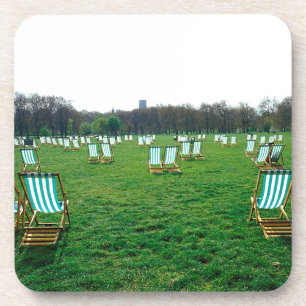 Liegestühle im Green Park, London Getränkeuntersetzer