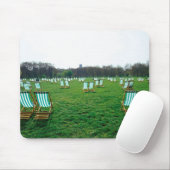 Liegestühle im Green Park, London Mousepad (Mit Mouse)