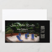 Liegestühle Personalisiertes Ruhestand Save the Da Date (Vorne/Hinten)