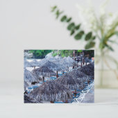 Liegestühle und Liegestühle Postkarte (Stehend Vorderseite)