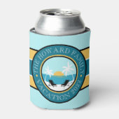 Liegestühle und Sonnenuntergänge Dosenkühler (Kanne Vorderseite)