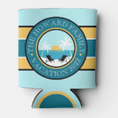 Liegestühle und Sonnenuntergänge Dosenkühler (Vorderseite)