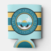 Liegestühle und Sonnenuntergänge Dosenkühler (Rückseite)