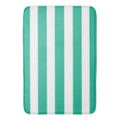 Liegestuhlstreifen grün und weiß badematte (Vorderseite Vertikal)