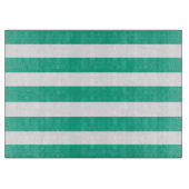 Liegestuhlstreifen grün und weiß schneidebrett (Vorderseite)
