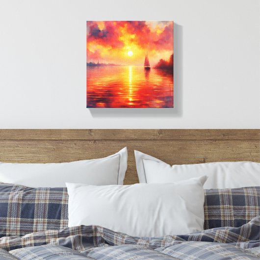 Lienzo Atardecer Leinwanddruck (Insitu (Schlafzimmer))