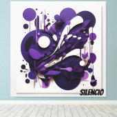 Lienzo Decorativo Biodiversidad Nocturna Silencio Leinwanddruck (Insitu (Holzboden))