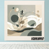 Lienzo Minimal Equilibrio y Naturaleza Leinwanddruck (Insitu (Holzboden))