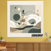 Lienzo Minimal Equilibrio y Naturaleza Leinwanddruck (Insitu (Wohnzimmer))