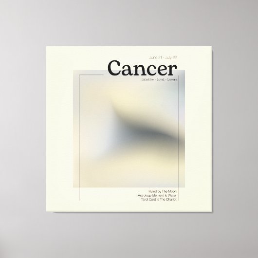 Lienzo Póster Zodíaco Cancer Leinwanddruck (Vorderseite)