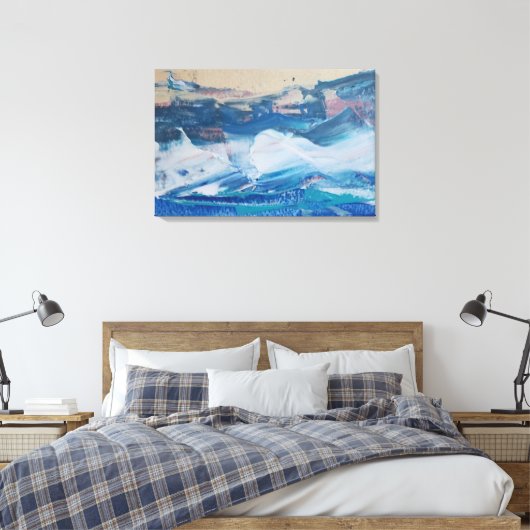 Lienzo Print Coast Yellow Monticelli Art Leinwanddruck (Insitu (Schlafzimmer))