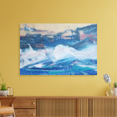 Lienzo Print Coast Yellow Monticelli Art Leinwanddruck (Insitu (Wohnzimmer))