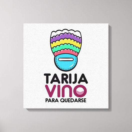 Lienzo vino para quedarse leinwanddruck (Vorderseite)