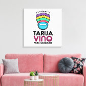 Lienzo vino para quedarse leinwanddruck (Insitu (Wohnzimmer))
