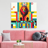 Lienzo Yehudah Judah Leinwanddruck (Insitu (Wohnzimmer))