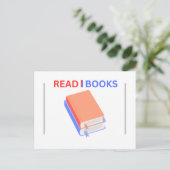 LIES BÜCHER Nachricht Papier Postkarte (Stehend Vorderseite)