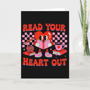 Lies Deinen Herzen Valentins-Lesebuch Kinder Tee Karte