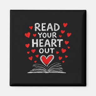 Lies Deinen Herzen Valentinsbuch Liebhaber Lesens  Magnet