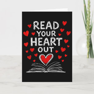 Lies Deinen Herzens Valentinsbuch Liebhaber Lesen Karte