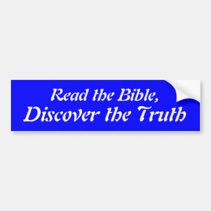 Lies die Bibel Autoaufkleber