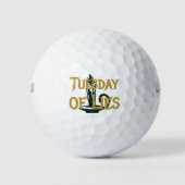 Lies Dienstag Golfball (Vorderseite)