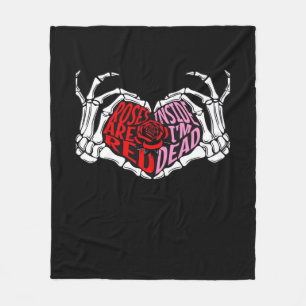 Lies drinnen, ich bin tot - Sarcastic Valentine's Fleecedecke
