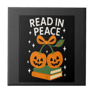 Lies friedlich lustiges Halloween-Buch Fliese