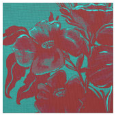 Lies in Augusta und Red Fabric Stoff (Nahaufnahme)