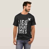 Lies in the Skies Chemtrail Verschwörung T-Shirt (Vorne ganz)