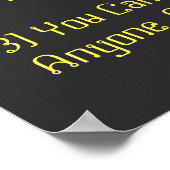 Lies man sollte Poster nie sagen (Ecke)