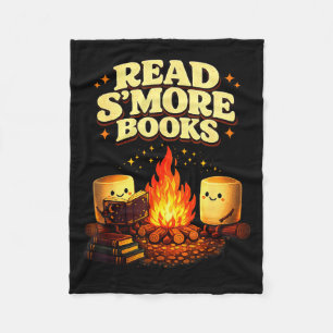 Lies mehr Bücher Lagerfeuer Lesen lustiges Buch Fleecedecke