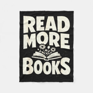 Lies mehr Bücher mutiger inspirierender Bücherwurm Fleecedecke