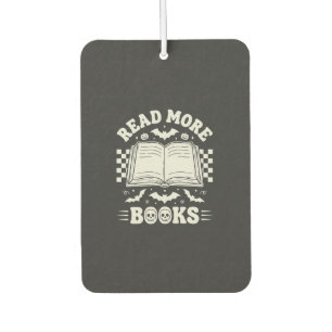 Lies Mehr Bücher Retro Halloween Buchliebhaber Autolufterfrischer