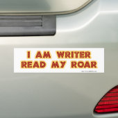 Lies mein Roar Autor Motto Funny Autoaufkleber (Auf Auto)