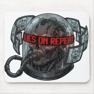 Lies On Repeat – Dystopische Propagandagehirnwäsch Mousepad