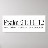 Lies the Bible Psalm 91:11-12 Poster (Vorne)