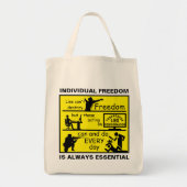 Lies vs Freedom bag Tragetasche (Vorne)