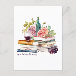 Lies zwischen den Weinen Postkarte