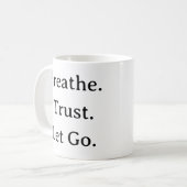 Ließ des Vertrauens in die Zukunft - Minimalistisc Kaffeetasse (Vorderseite Links)