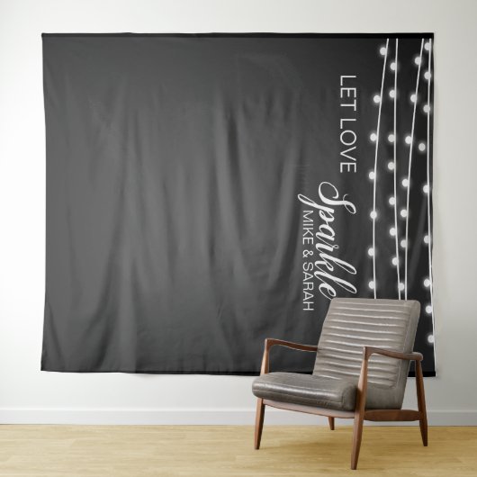 Ließ Liebe funkeln Foto-Standbanner Tapestry Wandteppich (Beispiel (Horizontal))