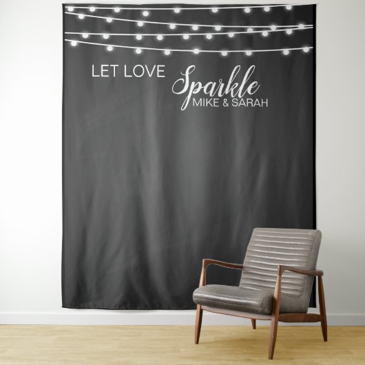 Ließ Liebe funkeln Foto-Standbanner Tapestry Wandteppich (Beispiel)