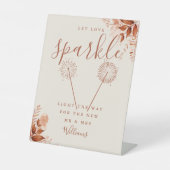 Ließ Liebe Sparkle Rustikale Hochzeit im Herbst Sockelschild (Vorderseite)