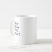Ließ schließlich das Marathon laufen Kaffeetasse (Vorderseite Links)