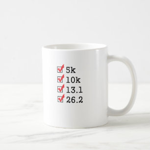 Ließ schließlich das Marathon laufen Kaffeetasse