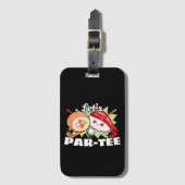 Ließt Par T-Shirt Golf Pun - Golfplatz Party Gepäckanhänger (Vorderseite Vertikal)