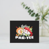 Ließt Par T-Shirt Golf Pun - Golfplatz Party Postkarte (Stehend Vorderseite)