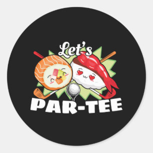 Ließt Par T-Shirt Golf Pun - Golfplatz Party Runder Aufkleber