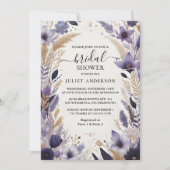 Ließt Plum Fall Summer Lavender Sage Brautparty Einladung (Vorderseite)