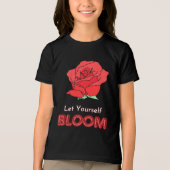 Ließt Rote Rose Blume Kunst Tri-Blend Shirt (Vorderseite)