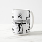 Ließt Scoot Around - Scooter-Rider Kaffeetasse (VorderseiteRechts)